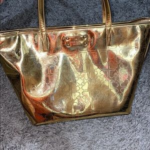 Gold Kate Spade tote